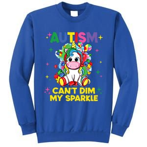 Autism CanT Dim My Unicorn Autism Awareness Meaningful Gift Sweatshirt