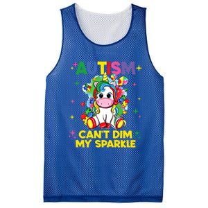 Autism CanT Dim My Unicorn Autism Awareness Meaningful Gift Mesh Reversible Basketball Jersey Tank