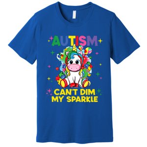 Autism CanT Dim My Unicorn Autism Awareness Meaningful Gift Premium T-Shirt