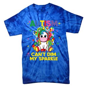 Autism CanT Dim My Unicorn Autism Awareness Meaningful Gift Tie-Dye T-Shirt