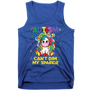 Autism CanT Dim My Unicorn Autism Awareness Meaningful Gift Tank Top