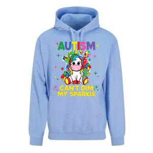 Autism CanT Dim My Unicorn Autism Awareness Meaningful Gift Unisex Surf Hoodie