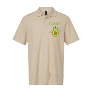 Avogato Cinco De Mayo Gift Cinco De Meow Cat Avocado Softstyle Adult Sport Polo