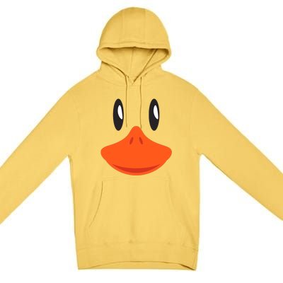 Awesome Cute Duck Face Halloween Costume Premium Pullover Hoodie