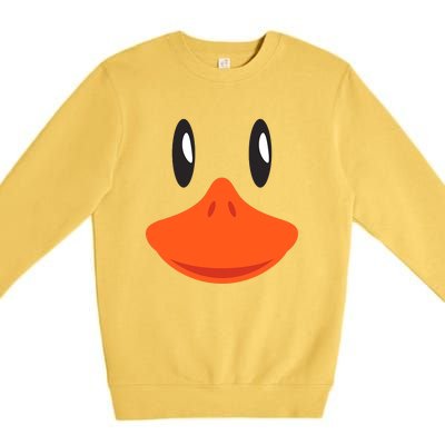 Awesome Cute Duck Face Halloween Costume Premium Crewneck Sweatshirt