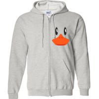 Awesome Cute Duck Face Halloween Costume Full Zip Hoodie