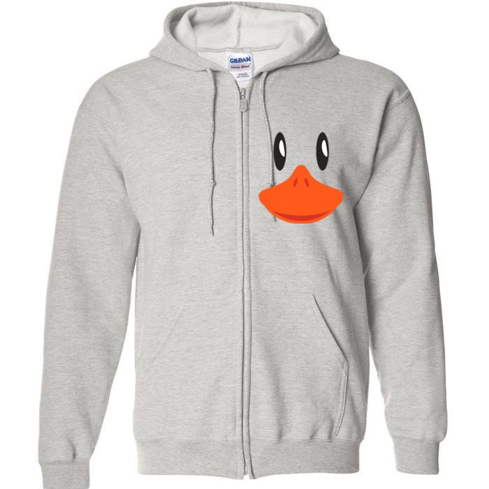 Awesome Cute Duck Face Halloween Costume Full Zip Hoodie