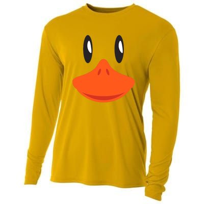 Awesome Cute Duck Face Halloween Costume Cooling Performance Long Sleeve Crew