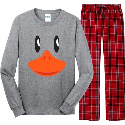 Awesome Cute Duck Face Halloween Costume Long Sleeve Pajama Set