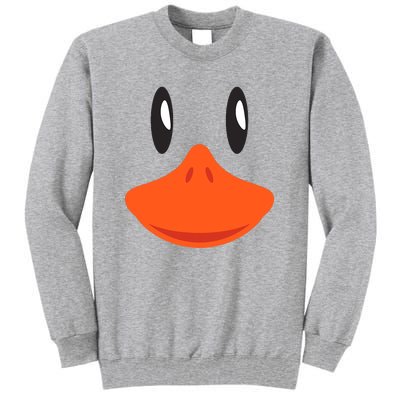 Awesome Cute Duck Face Halloween Costume Tall Sweatshirt