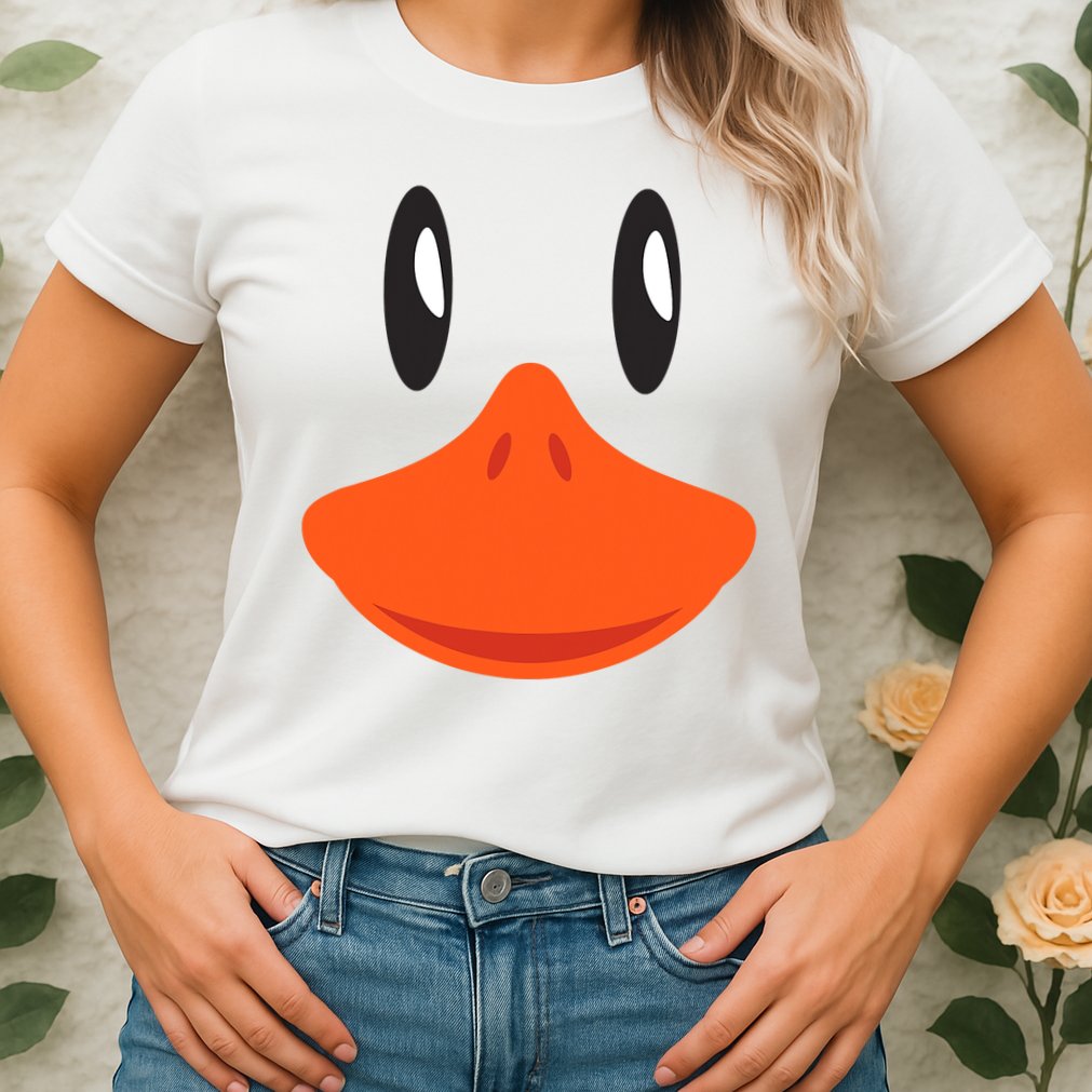 Awesome Cute Duck Face Halloween Costume Womens T-Shirt