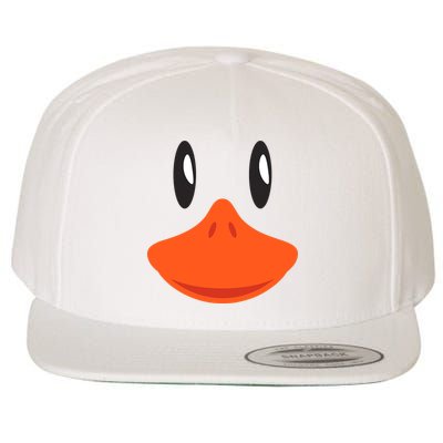 Awesome Cute Duck Face Halloween Costume Wool Snapback Cap