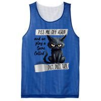 Angry Cat Design Piss Me Off Again And We Play A Game Gift Mesh Reversible Basketball Jersey Tank