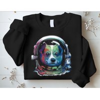 Astronaut Colorful Dog Sweatshirt