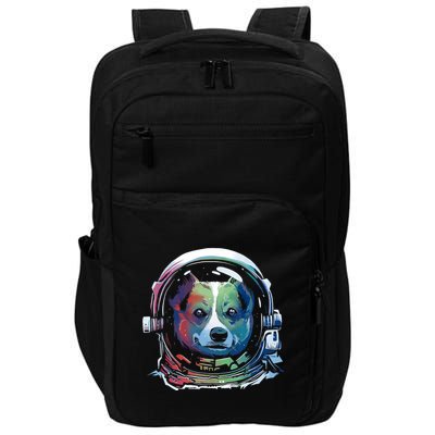 Astronaut Colorful Dog Impact Tech Backpack