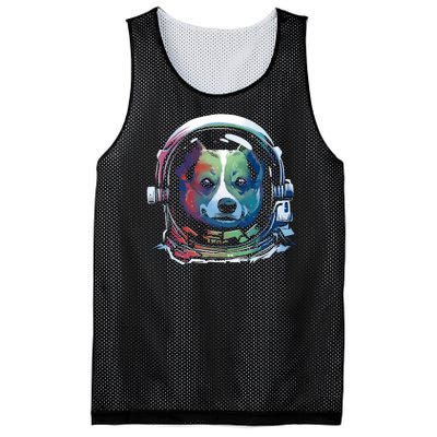 Astronaut Colorful Dog Mesh Reversible Basketball Jersey Tank