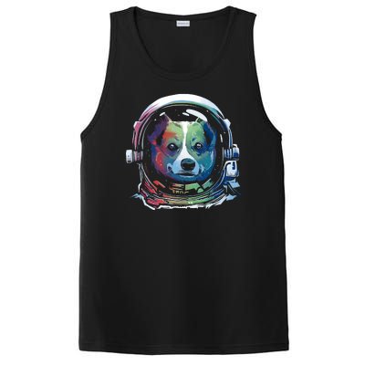 Astronaut Colorful Dog PosiCharge Competitor Tank