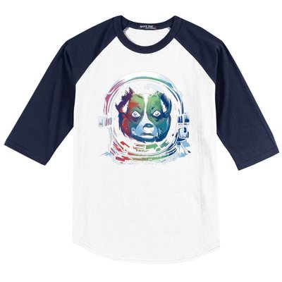 Astronaut Colorful Dog Baseball Sleeve Shirt