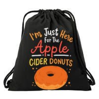 Apple Cider Donuts Apple Picking Drawstring Bag