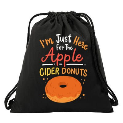 Apple Cider Donuts Apple Picking Drawstring Bag