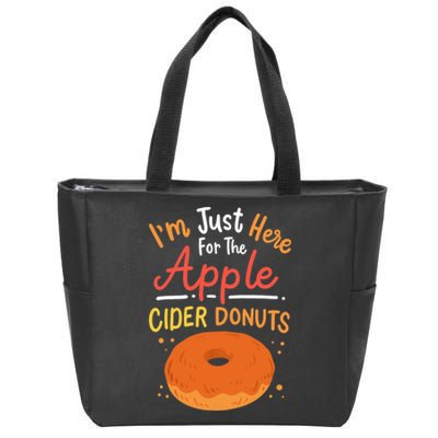 Apple Cider Donuts Apple Picking Zip Tote Bag