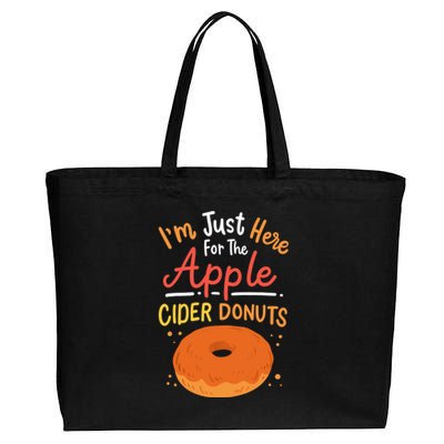 Apple Cider Donuts Apple Picking Cotton Canvas Jumbo Tote