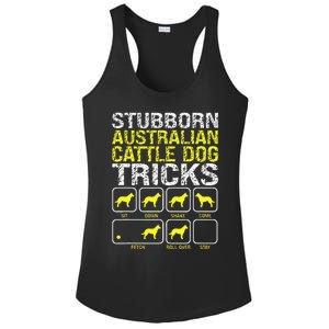 Australian Cattle Dog Stubborn Tricks Ladies PosiCharge Competitor Racerback Tank