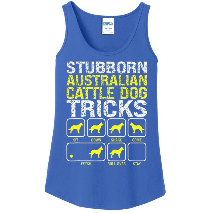 Australian Cattle Dog Stubborn Tricks Ladies Essential Tank