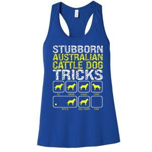 Australian Cattle Dog Stubborn Tricks Women's Racerback Tank