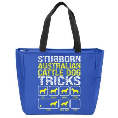 Australian Cattle Dog Stubborn Tricks Zip Tote Bag