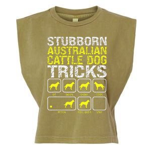 Australian Cattle Dog Stubborn Tricks Garment-Dyed Women's Muscle Tee