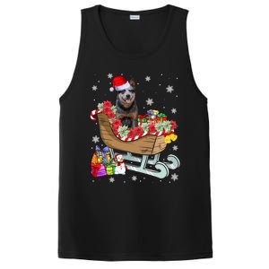 Australian Cattle Dog Christmas Santa Hat Xmas Puppy Lover Gift PosiCharge Competitor Tank