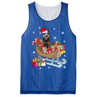 Australian Cattle Dog Christmas Santa Hat Xmas Puppy Lover Gift Mesh Reversible Basketball Jersey Tank