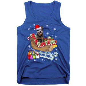 Australian Cattle Dog Christmas Santa Hat Xmas Puppy Lover Gift Tank Top