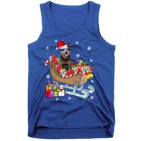 Australian Cattle Dog Christmas Santa Hat Xmas Puppy Lover Gift Tank Top