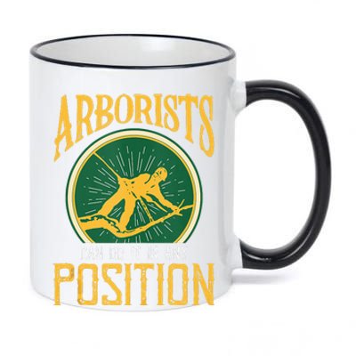 Arborists Can Do It In Any Position Arborist 11oz Black Color Changing Mug