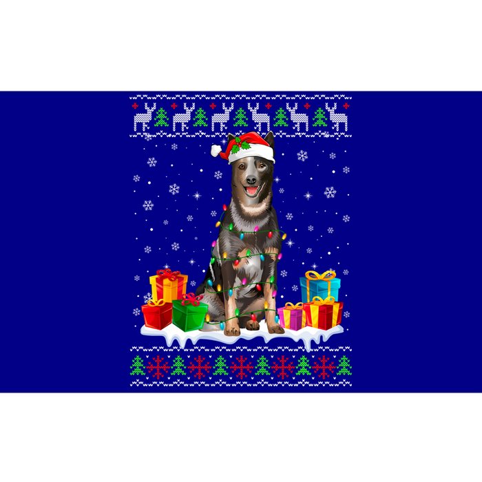 Australian Cattle Dog Ugly Christmas Santa Hat Xmas Dog Gift Bumper Sticker