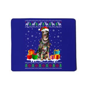 Australian Cattle Dog Ugly Christmas Santa Hat Xmas Dog Gift Mousepad