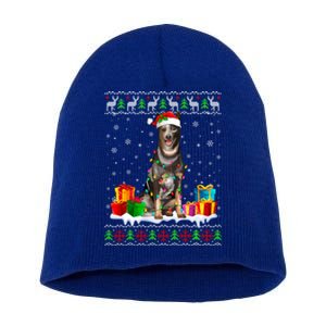 Australian Cattle Dog Ugly Christmas Santa Hat Xmas Dog Gift Short Acrylic Beanie