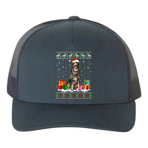 Australian Cattle Dog Ugly Christmas Santa Hat Xmas Dog Gift Yupoong Adult 5-Panel Trucker Hat