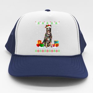 Australian Cattle Dog Ugly Christmas Santa Hat Xmas Dog Gift Trucker Hat