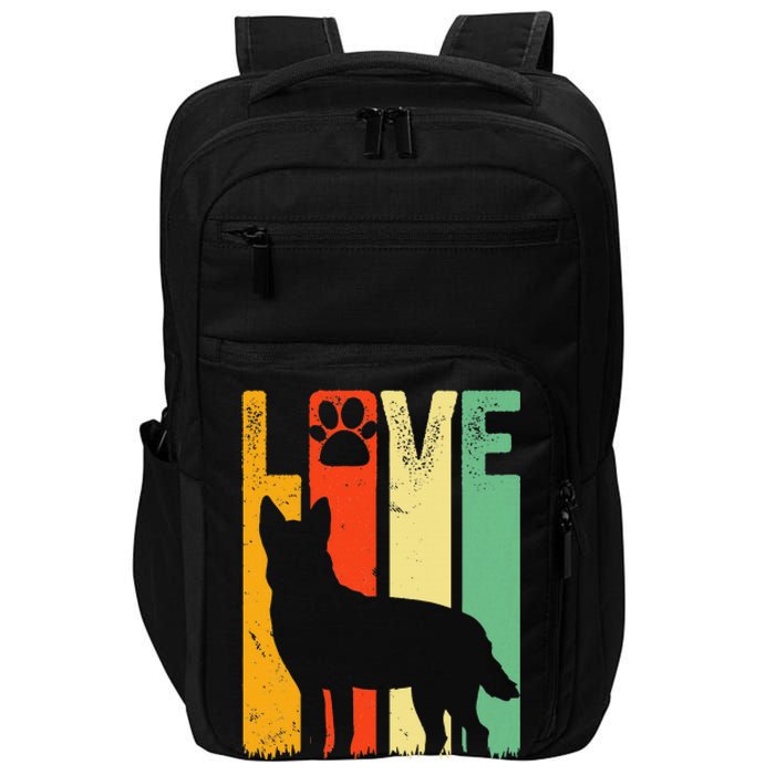 Australian Cattle Dog Red Blue Pet Heeler Retro Cute Gift Impact Tech Backpack