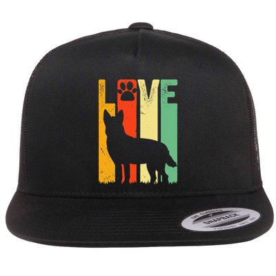 Australian Cattle Dog Red Blue Pet Heeler Retro Cute Gift Flat Bill Trucker Hat