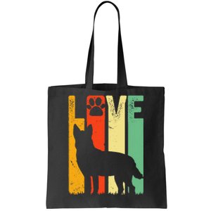 Australian Cattle Dog Red Blue Pet Heeler Retro Cute Gift Tote Bag