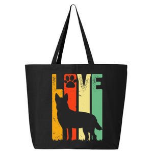 Australian Cattle Dog Red Blue Pet Heeler Retro Cute Gift 25L Jumbo Tote