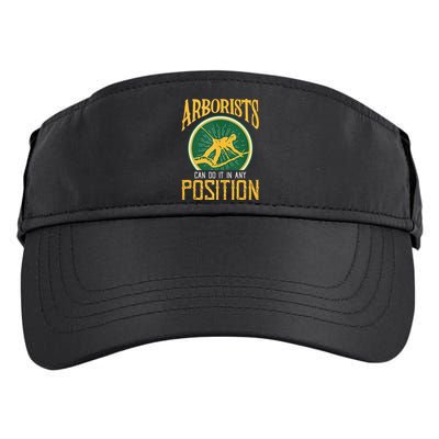 Arborists Can Do It In Any Position Arborist Adult Drive Performance Visor