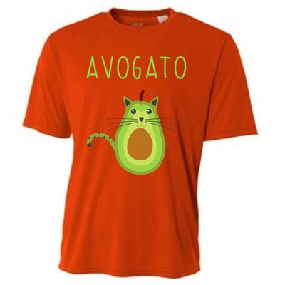 Avogato Cinco De Mayo Gift Cinco De Meow Cat Avocado Cooling Performance Crew T-Shirt