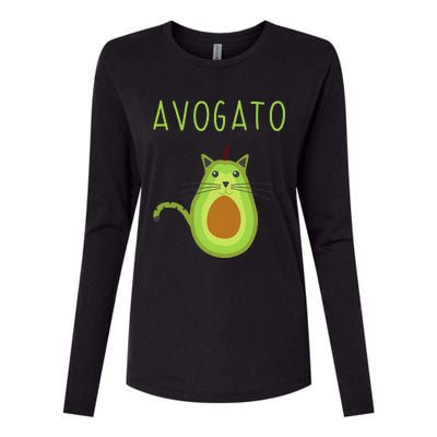 Avogato Cinco De Mayo Gift Cinco De Meow Cat Avocado Womens Cotton Relaxed Long Sleeve T-Shirt