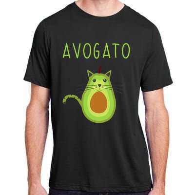 Avogato Cinco De Mayo Gift Cinco De Meow Cat Avocado Adult ChromaSoft Performance T-Shirt