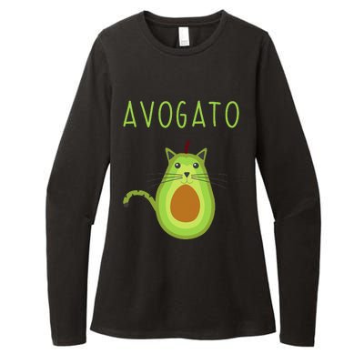 Avogato Cinco De Mayo Gift Cinco De Meow Cat Avocado Womens CVC Long Sleeve Shirt